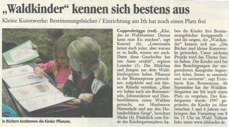 Waldkinder kennen sich bestens aus
