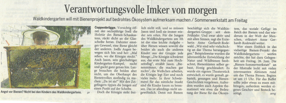 Imker von morgen, 25.06.2015