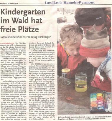 Freie Plätze 17.02.2010