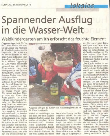 Wasser-Welt, 21.02.2010